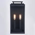 Vaxcel Hampton 7 in. 2 Light Outdoor Wall Light in Textured Black Model: T0706