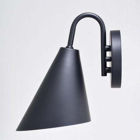 Vaxcel Hanson 6 in Outdoor Wall Light Matte Black and Glossy White in Matte Black and White Finish Model: T0740