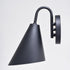 Vaxcel Hanson 6 in Outdoor Wall Light Matte Black and Glossy White in Matte Black and White Finish Model: T0740