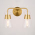 Vaxcel Harper 15 in. W 2 Light Vanity in Natural Brass Model: W0471