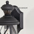 Vaxcel Henderson Dualux 5.25 in Outdoor Motion Sensor Wall Light in Textured Black Model: T0713