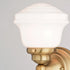 Vaxcel Huntley 1 Light Wall Light in Natural Brass Model: W0451