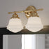 Vaxcel Huntley 2 Light Vanity in Natural Brass Model: W0452