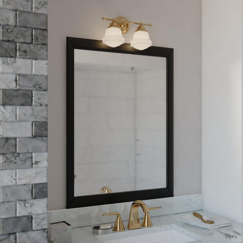 Vaxcel Huntley 2 Light Vanity in Natural Brass Model: W0452