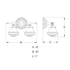 Vaxcel Huntley 2 Light Vanity in Natural Brass Model: W0452