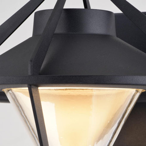 Vaxcel Jackson LED 9.5 in. Outdoor Wall Light in Textured Black Model: T0746