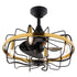 Vaxcel Kenton 21 in Ceiling Fan in Black and Satin Brass Model: F0127