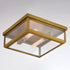 Vaxcel Kinzie 12 in. 2 Light Flush Mount in Vintage Brass Model: T0709