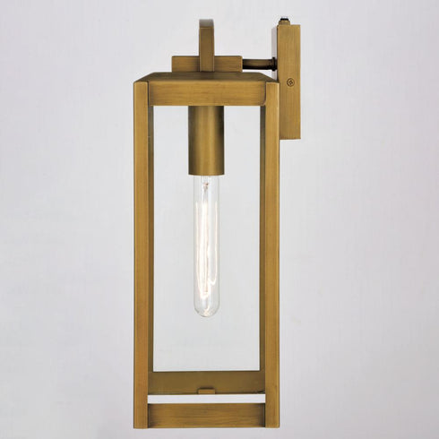 Vaxcel Kinzie 6 in. Outdoor Wall Light in Vintage Brass Model: T0707