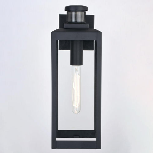 Vaxcel Kinzie Dualux 6 in. Outdoor Motion Sensor Wall Light in Textured Black Model: T0708