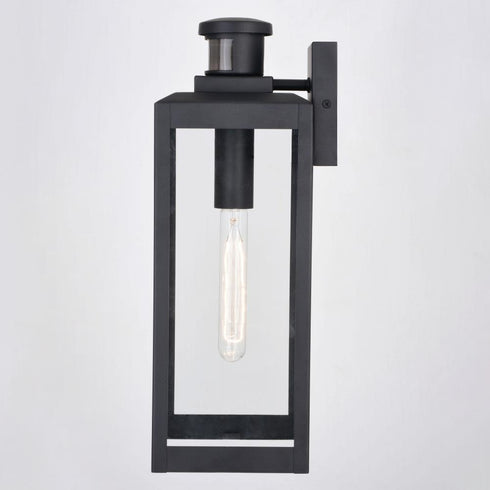 Vaxcel Kinzie Dualux 6 in. Outdoor Motion Sensor Wall Light in Textured Black Model: T0708