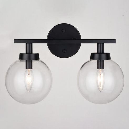 Vaxcel Lander 2 Light Vanity in Matte Black Model: W0431