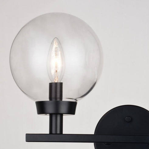 Vaxcel Lander 2 Light Vanity in Matte Black Model: W0431