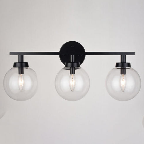 Vaxcel Lander 3 Light Vanity in Matte Black Model: W0430