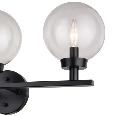 Vaxcel Lander 3 Light Vanity in Matte Black Model: W0430