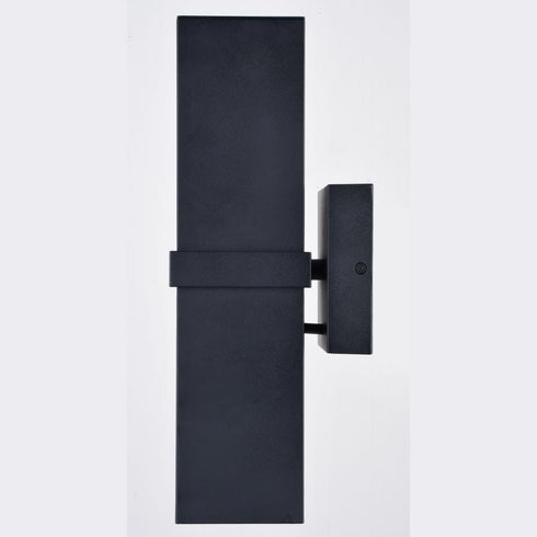 Vaxcel Lavage 14 in. H 2 Light Outdoor Wall Light in Textured Black Model: T0661