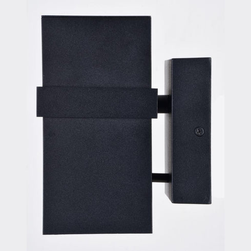 Vaxcel Lavage 7 in. H 1 Light Outdoor Wall Light in Textured Black Model: T0660