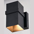 Vaxcel Lavage 7 in. H 1 Light Outdoor Wall Light in Textured Black Model: T0660