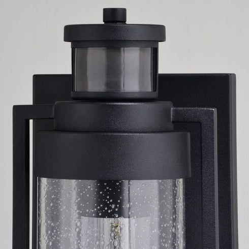 Vaxcel Lawton Dualux 5.75 in. Outdoor Motion Sensor Wall Light in Textured Black Model: T0749