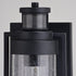 Vaxcel Lawton Dualux 5.75 in. Outdoor Motion Sensor Wall Light in Textured Black Model: T0749