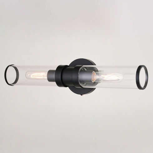Vaxcel Levitt 2 Light Wall Light in Black Model: W0439