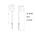 Vaxcel Lisle LED Low Voltage Landscape Path Light in Bronze Model: T0757