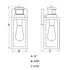 Vaxcel Lombard Dualux 4.75 in. Outdoor Motion Sensor Wall Light in Textured Black Model: T0736