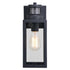 Vaxcel Lombard Dualux 4.75 in. Outdoor Motion Sensor Wall Light in Textured Black Model: T0736