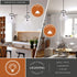 Vaxcel Madrona 14 in. W Pendant in Black Model: P0432