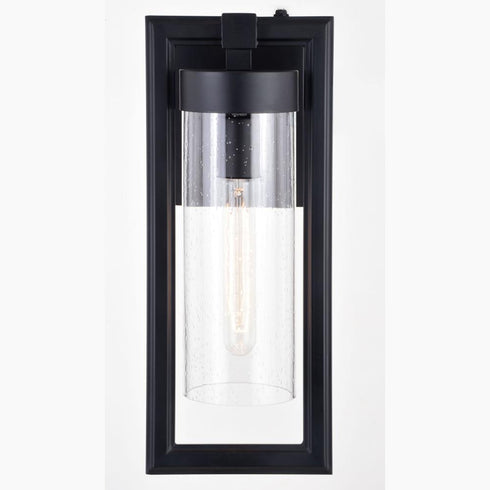 Vaxcel Malmo 6.5 in Outdoor Wall Light in Matte Black Model: T0686