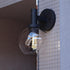 Vaxcel Marshall 1 Light Wall Light in Matte Black Model: W0461