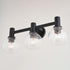 Vaxcel Marshall 3 Light Vanity in Matte Black Model: W0462