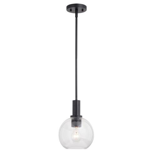 Vaxcel Marshall 8 in. Mini Pendant in Matte Black Model: P0406
