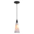 Vaxcel Milano 4.25 in. Mini Pendant Marble Swirl in Matte Black Model: P0409