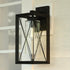 Vaxcel Milton 7 in. W Outdoor Wall Light in Matte Black Model: T0763