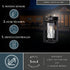 Vaxcel Milton Dualux 6 in. W Outdoor Motion Sensor Wall Light in Matte Black Model: T0762