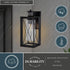 Vaxcel Milton Dualux 6 in. W Outdoor Motion Sensor Wall Light in Matte Black Model: T0762