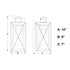 Vaxcel Milton Dualux 6 in. W Outdoor Motion Sensor Wall Light in Matte Black Model: T0762
