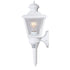 Vaxcel Monroe Dualux 6.5 in. Outdoor Motion Sensor Wall Light in White Model: T0576