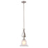 Vaxcel Monrovia 8.75 in. Mini Pendant in Brushed Nickel Model: P0415