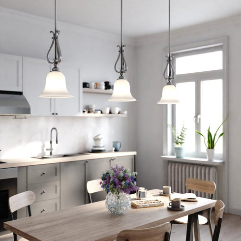 Vaxcel Monrovia 8.75 in. Mini Pendant in Brushed Nickel Model: P0415