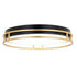 Vaxcel Northgate LED 16 in. Flush Mount in Matte Black and Satin Gold Model: C0301