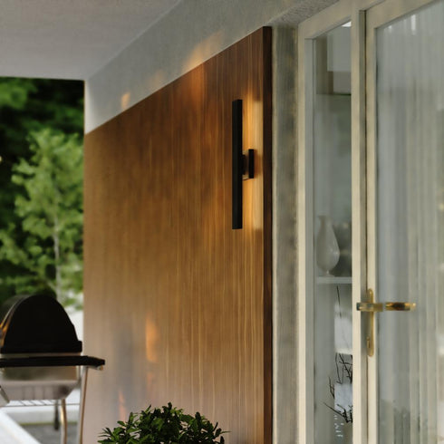 Vaxcel Owen 20 in. H LED Outdoor Wall Light in Matte Black Model: T0766