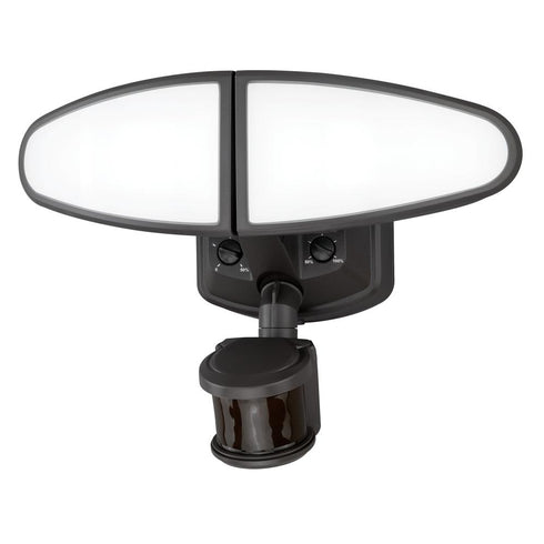 Vaxcel Palatine 2 Light 12 in. LED Outdoor Motion Sensor with Emergency Backup in Bronze Model: T0783