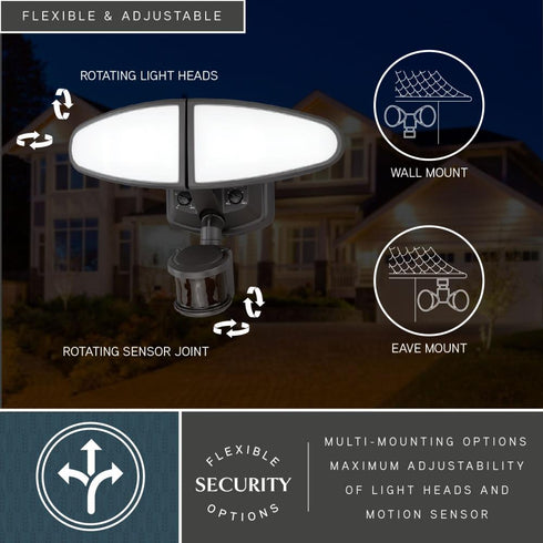 Vaxcel Palatine 2 Light 12 in. LED Outdoor Motion Sensor with Emergency Backup in Bronze Model: T0783