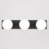 Vaxcel Parkview 3 Light Vanity Light in Matte Black Model: W0449