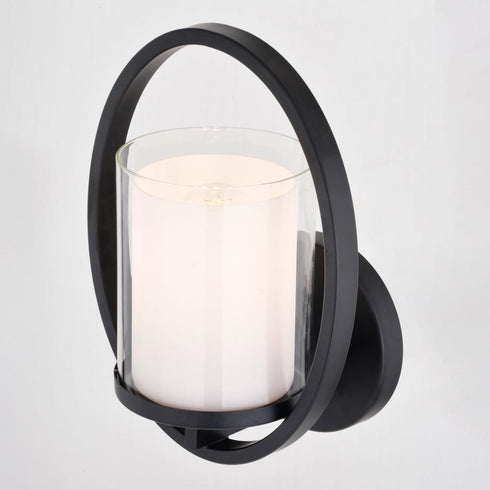 Vaxcel Princeton 8 in. Wall Light Matte in Black Model: W0466