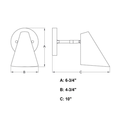 Vaxcel Pryce 4.5 in. Wall Light in Matte White and Satin Brass Model: W0502