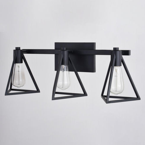 Vaxcel Ravenna 3 Light Vanity in Matte Black Model: W0445