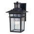 Vaxcel Ridge Dualux 6.5 in. Outdoor Motion Sensor Wall Light in Textured Black Model: T0728